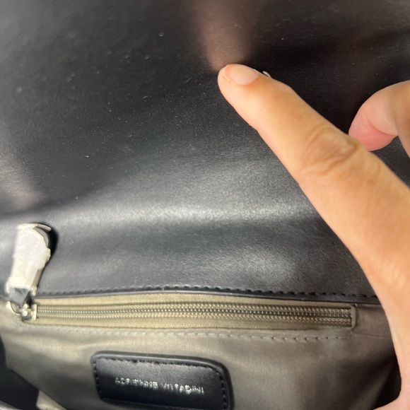 Adrienne Vittadini Black Crossbody Bag with Silver Accents - Picture 11 of 11